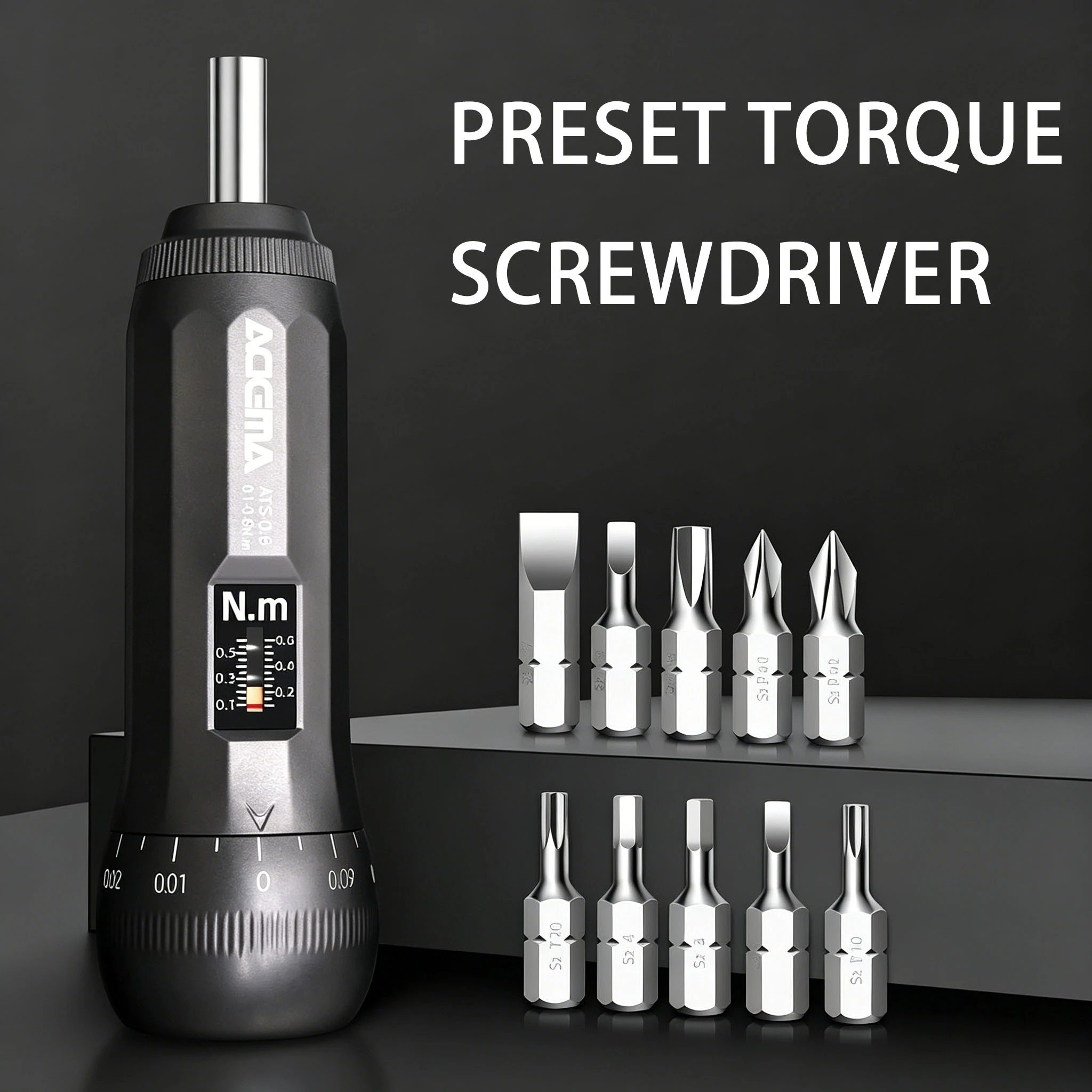 PreSet Torque Screwdriver Adjustable 0.6/1.2/3/6 N.mTorque with11pcs Set Bicycle Repair Kit Motorcycle Repair Kit
PreSet Torque Screwdriver Adjustable 0.6/1.2/3/6 N.mTorque with11pcs Set Bicycle Repair Kit Motorcycle Repair Kit
