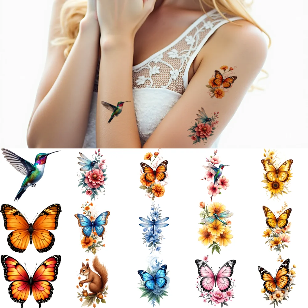 28 шт., временные татуировки, колибри, красочная белка, стрекоза, временные татуировки, наклейки, розовая бабочка для плеч
28 шт., временные татуировки, колибри, красочная белка, стрекоза, временные татуировки, наклейки, розовая бабочка для плеч