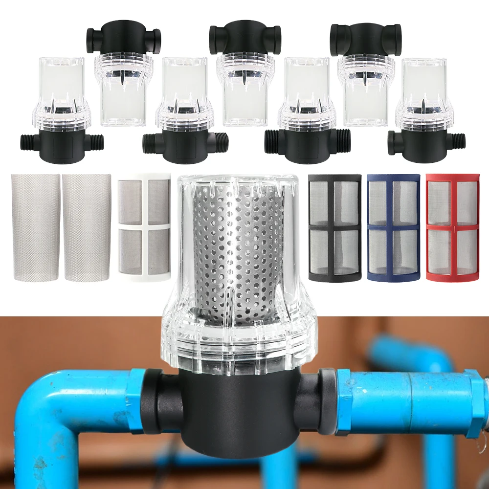 1/2'' 3/4'' 1'' Garden Hose Filter Water Filter Sediment Percolator In-line for Pressure Washer Inlet Water 10-200 Mesh Screen
1/2'' 3/4'' 1'' Garden Hose Filter Water Filter Sediment Percolator In-line for Pressure Washer Inlet Water 10-200 Mesh Screen