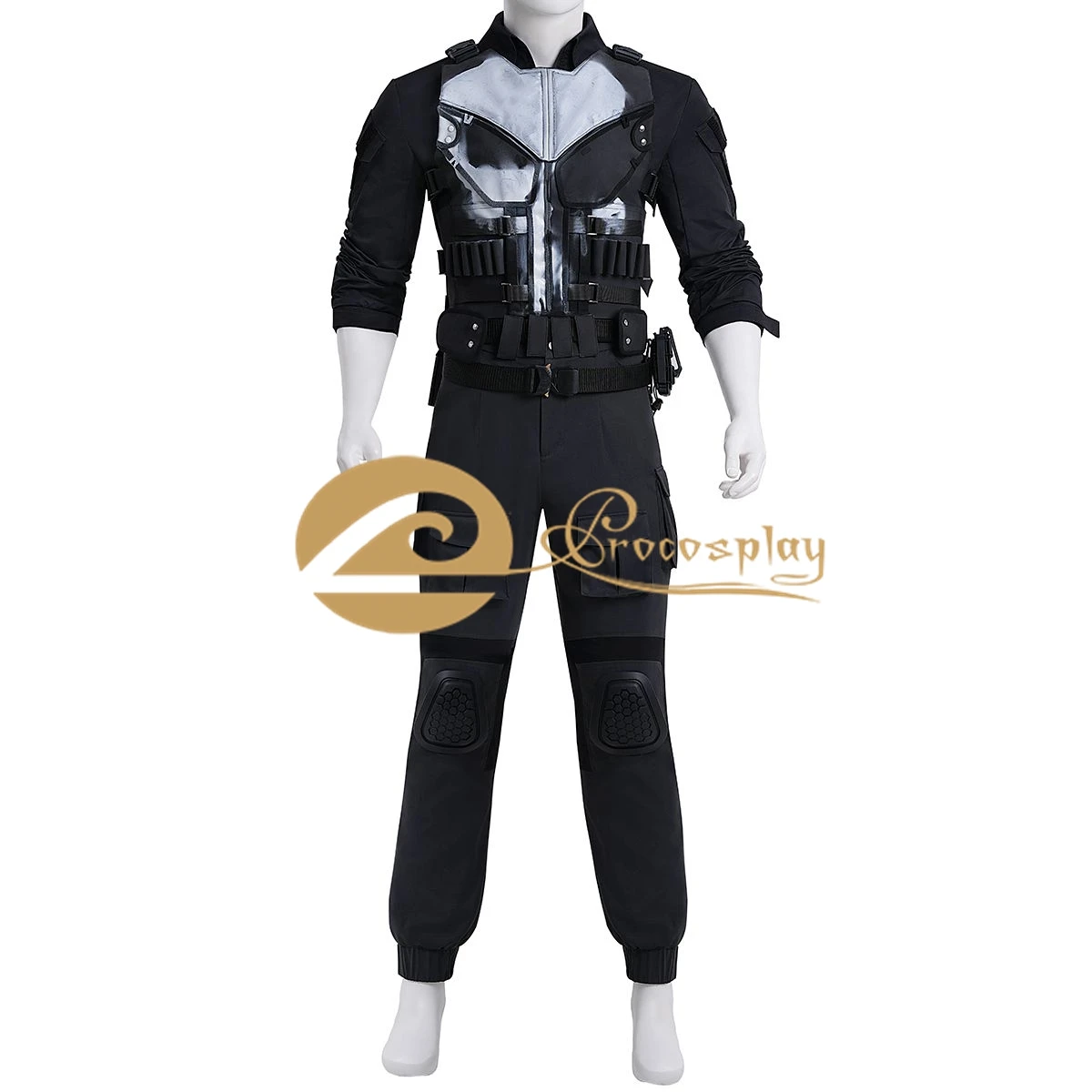Frank Castle Cosplay Costume The Punisher 2025 TV Men Black Outfit for Halloween Party Role Play
Frank Castle Cosplay Costume The Punisher 2025 TV Men Black Outfit for Halloween Party Role Play