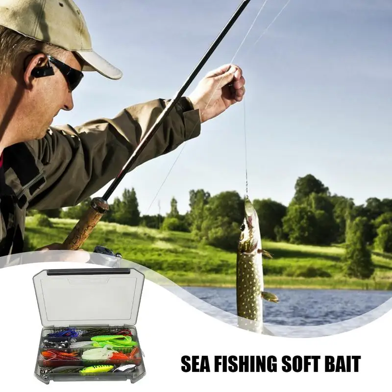 Bass Fishing Lure Kit Fishing Lures Baits 58 Pieces Wear Resistant Bass Kit Realistic Swimbait Fish Baits Tackle With Storage
Bass Fishing Lure Kit Fishing Lures Baits 58 Pieces Wear Resistant Bass Kit Realistic Swimbait Fish Baits Tackle With Storage