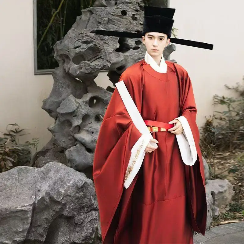 Ming Dynasty Hanfu Men Women Traditional Chinese Dark Pattern Round Neck Robe Ancient Wedding Groom Gown Uniforms Cosplay Suits
Ming Dynasty Hanfu Men Women Traditional Chinese Dark Pattern Round Neck Robe Ancient Wedding Groom Gown Uniforms Cosplay Suits