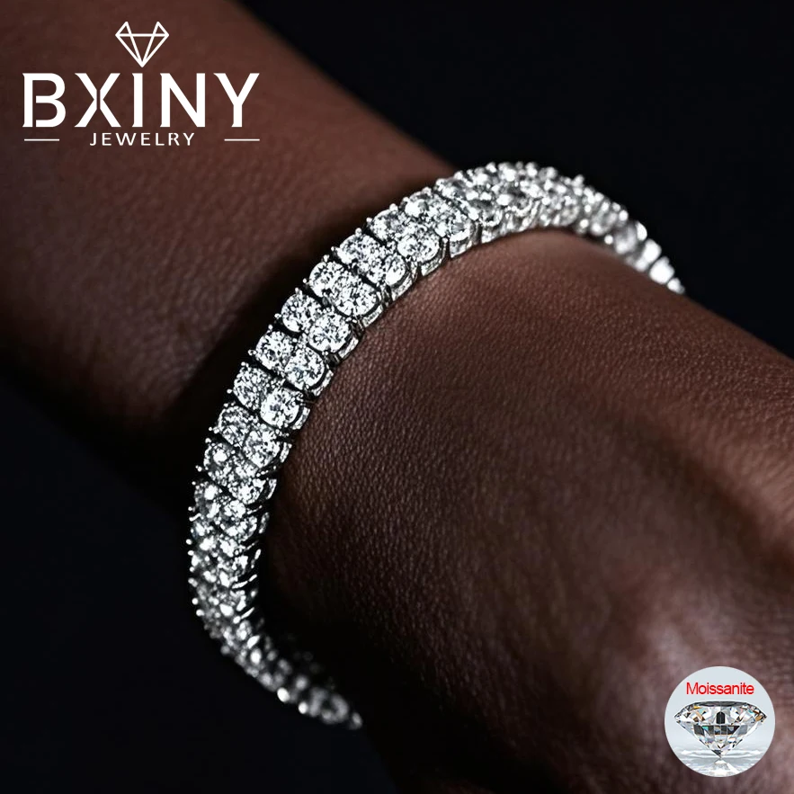 BXINY Full 3mm Moissanite Tennis Bracelets S925 Silver for Women Men Double Row Certified Diamond HipHop Hand Chain Gift Jewelry
BXINY Full 3mm Moissanite Tennis Bracelets S925 Silver for Women Men Double Row Certified Diamond HipHop Hand Chain Gift Jewelry