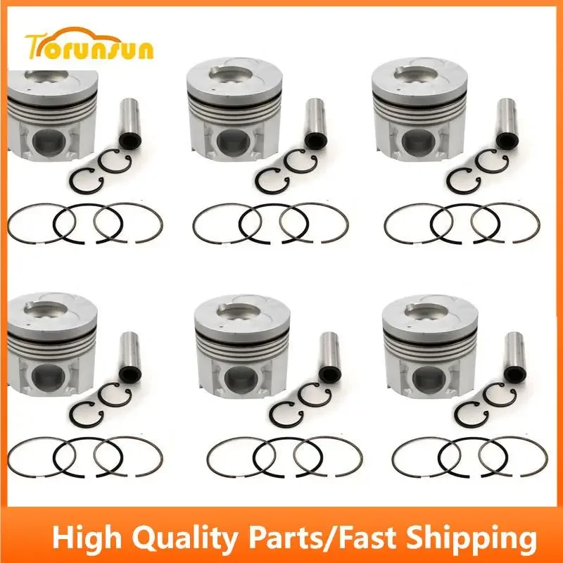 New 6 Sets STD Piston Kit With Ring 8-97358-574-0 Fit For Isuzu 6BG1T Engine 105MM
New 6 Sets STD Piston Kit With Ring 8-97358-574-0 Fit For Isuzu 6BG1T Engine 105MM