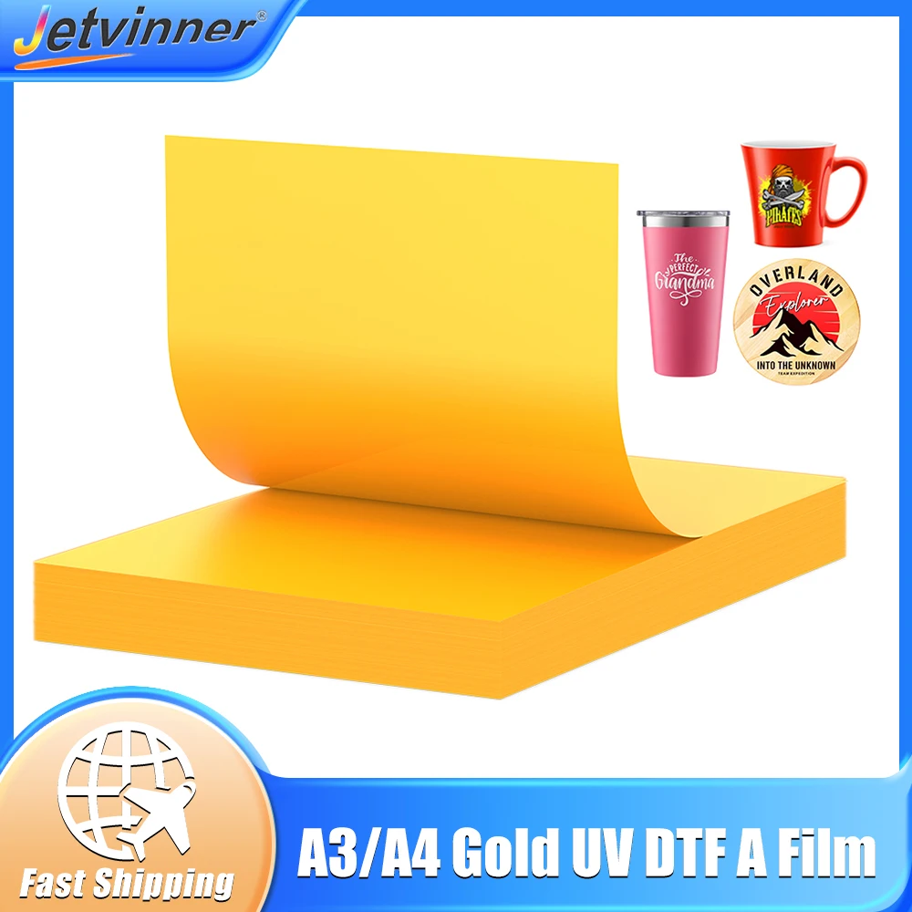 A3 A4 UV DTF A Film UV DTF Gold Film UV DTF Transfer Stickers Gold Film Sticker for UV DTF Flatbed Piinter Gold Film Sheets
A3 A4 UV DTF A Film UV DTF Gold Film UV DTF Transfer Stickers Gold Film Sticker for UV DTF Flatbed Piinter Gold Film Sheets