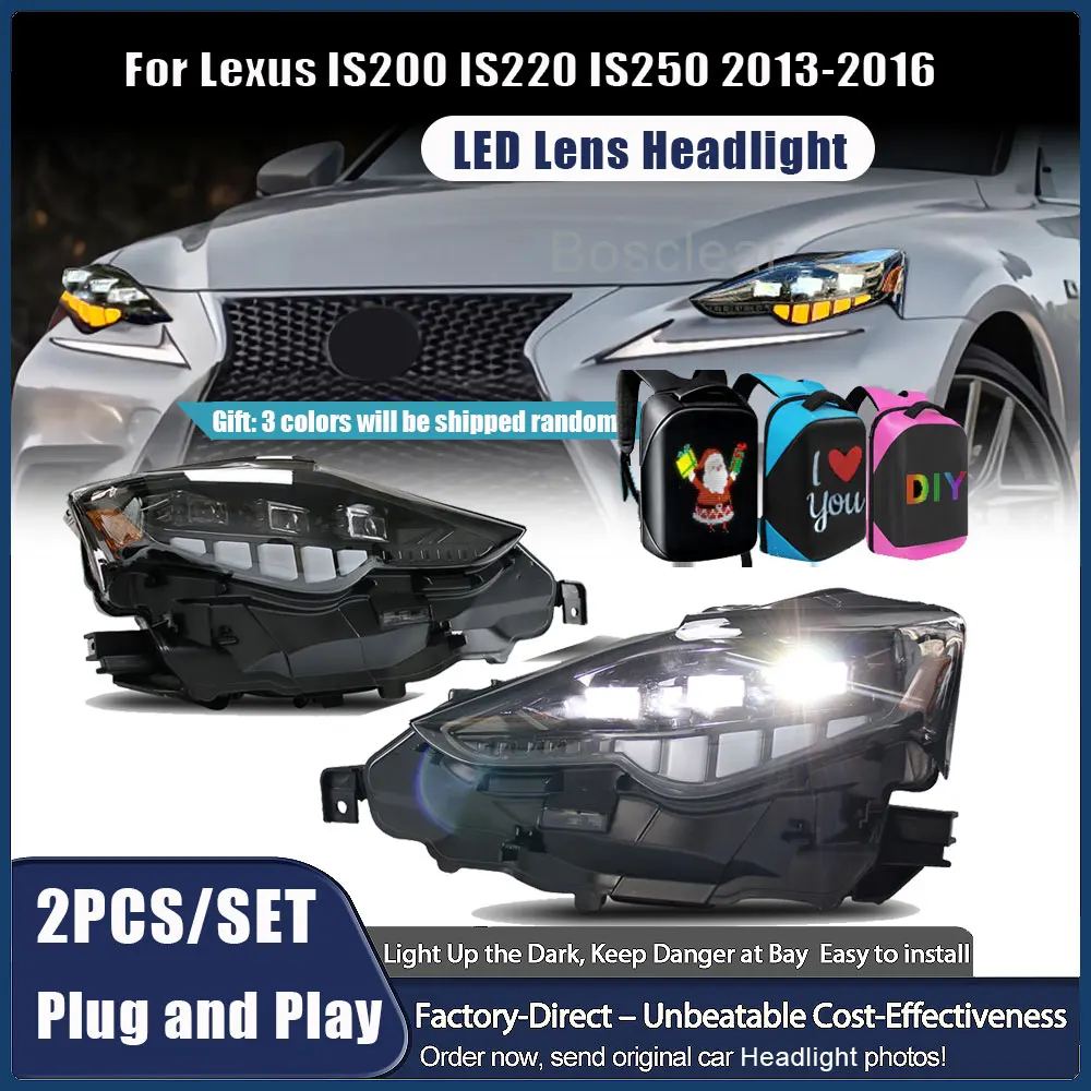 HeadLamp for Lexus IS IS250 IS300h IS350 F LED Fornt Lamp 2013-2016 Headlight DRL Turn Signal High Beam Angel Eye Projector Lens
HeadLamp for Lexus IS IS250 IS300h IS350 F LED Fornt Lamp 2013-2016 Headlight DRL Turn Signal High Beam Angel Eye Projector Lens