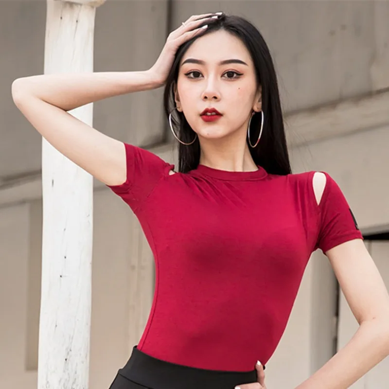 New Women's Latin Dance Practice Top Cold Shoulder Breathable Summer Dancewear for Cha Cha Comfortable Training Essential
New Women's Latin Dance Practice Top Cold Shoulder Breathable Summer Dancewear for Cha Cha Comfortable Training Essential