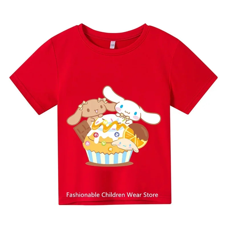 Новая футболка MINISO Cinnamoroll, детская одежда, летняя футболка Sanrio с короткими рукавами для мальчиков и девочек
Новая футболка MINISO Cinnamoroll, детская одежда, летняя футболка Sanrio с короткими рукавами для мальчиков и девочек