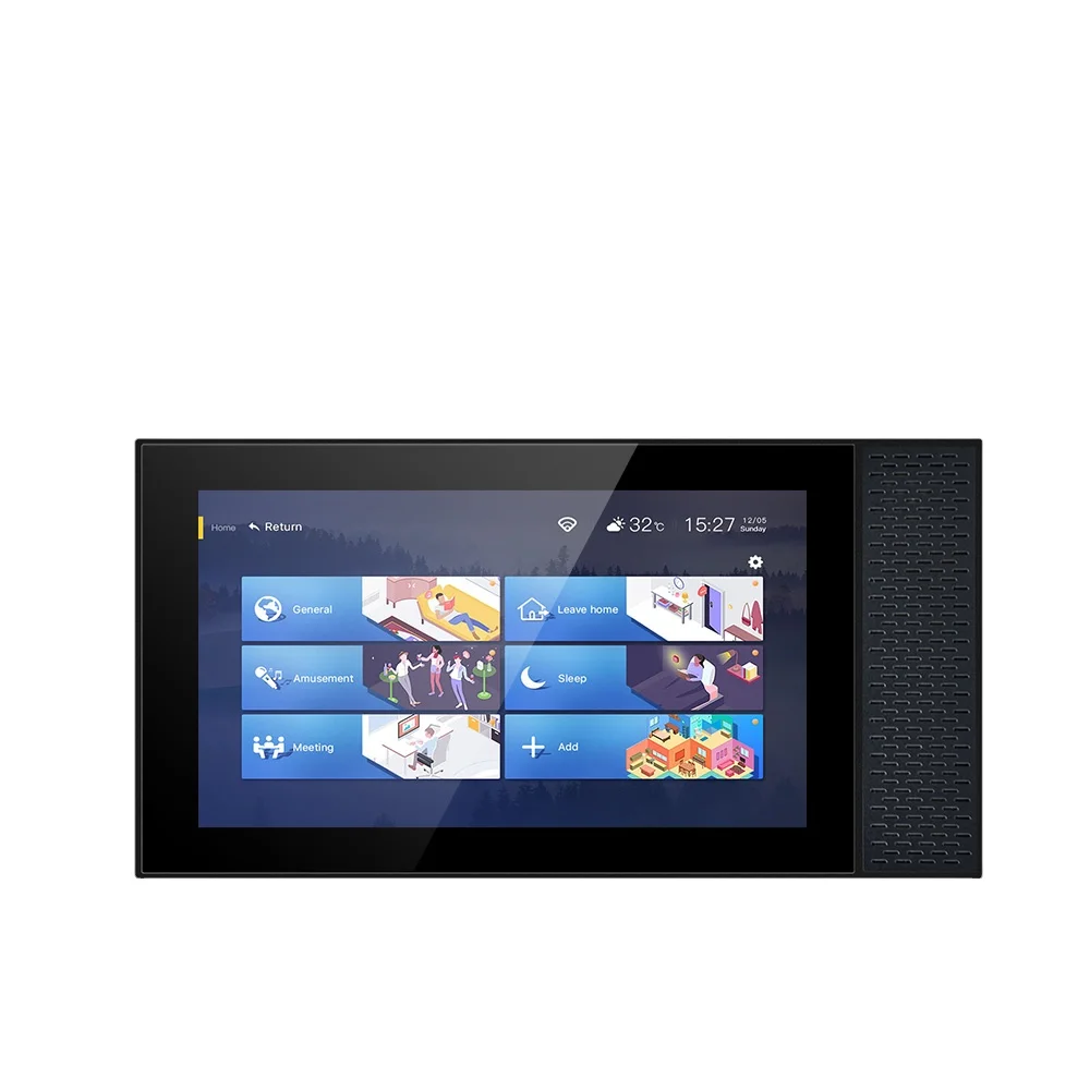 Tuya Smart Home System WiFi Blue-tooth Android Home Theatre System 7 Inch Background Music Controller Wall Amplifier
Tuya Smart Home System WiFi Blue-tooth Android Home Theatre System 7 Inch Background Music Controller Wall Amplifier