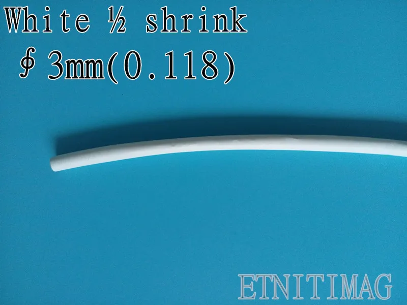 High Quality Heat Shrink Sleeving White Colour Long 200m(656Ft)Tube Inner Diameter 3mm(0.118")Wire Wrap Cable Kit
High Quality Heat Shrink Sleeving White Colour Long 200m(656Ft)Tube Inner Diameter 3mm(0.118")Wire Wrap Cable Kit