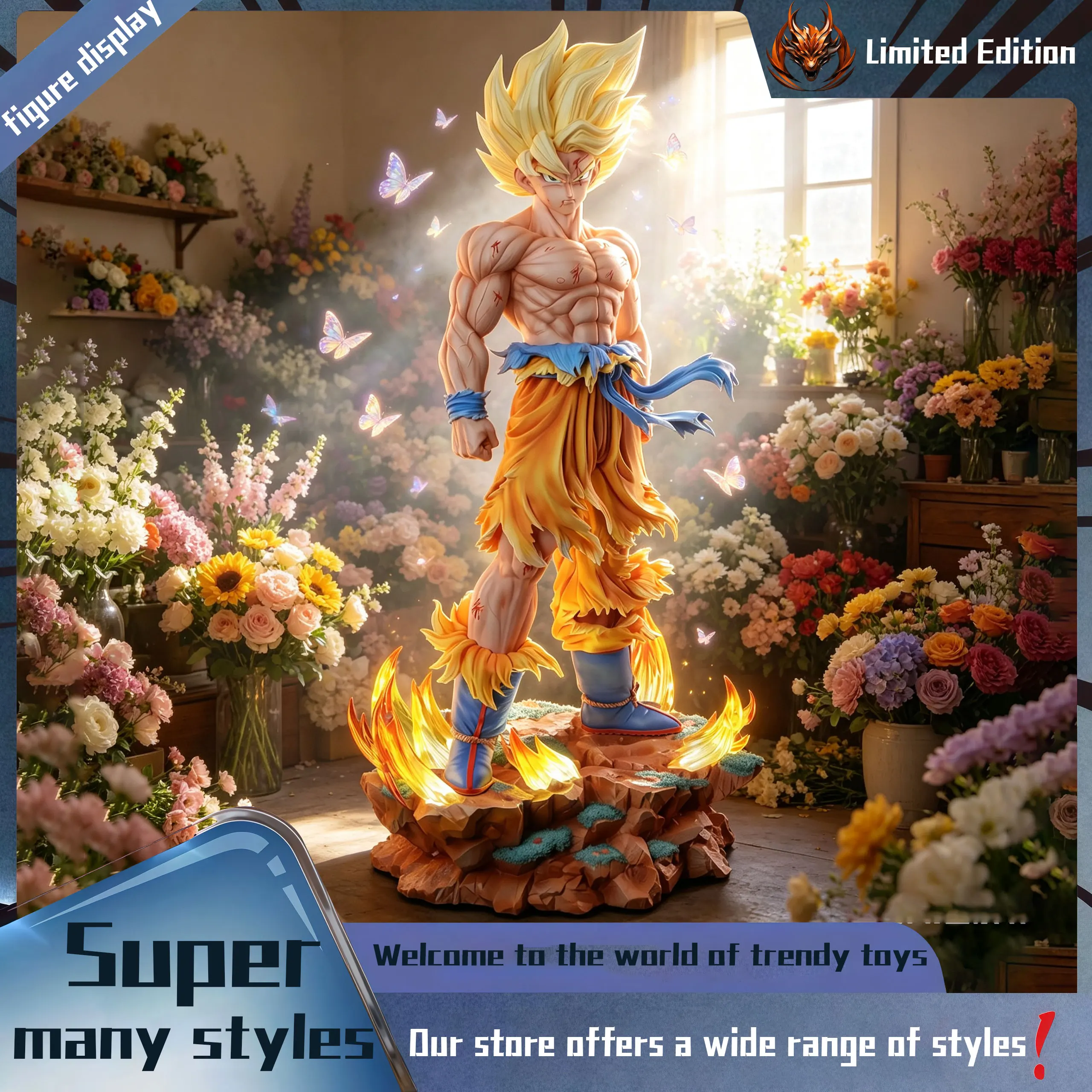 Handmade SONGOKU Peripheral figurine model table decoration, birthday gift, trendy toy scene decoration, car decoration
Handmade SONGOKU Peripheral figurine model table decoration, birthday gift, trendy toy scene decoration, car decoration