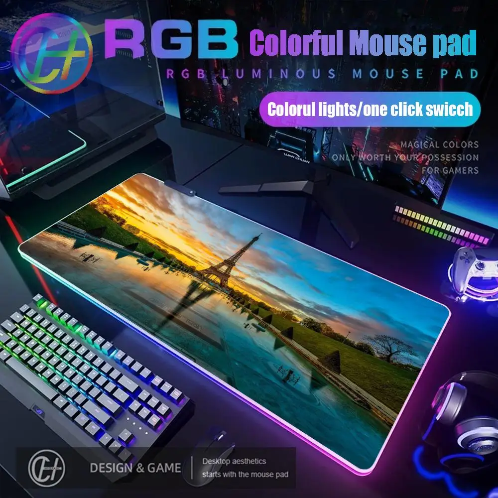900x400x3mm HYBXAXC Gamer France Paris Eiffel Tower Mouse Pad RGB Gaming Mouse Pad Desk Mat HD Gamer Large LED Light XXL
900x400x3mm HYBXAXC Gamer France Paris Eiffel Tower Mouse Pad RGB Gaming Mouse Pad Desk Mat HD Gamer Large LED Light XXL