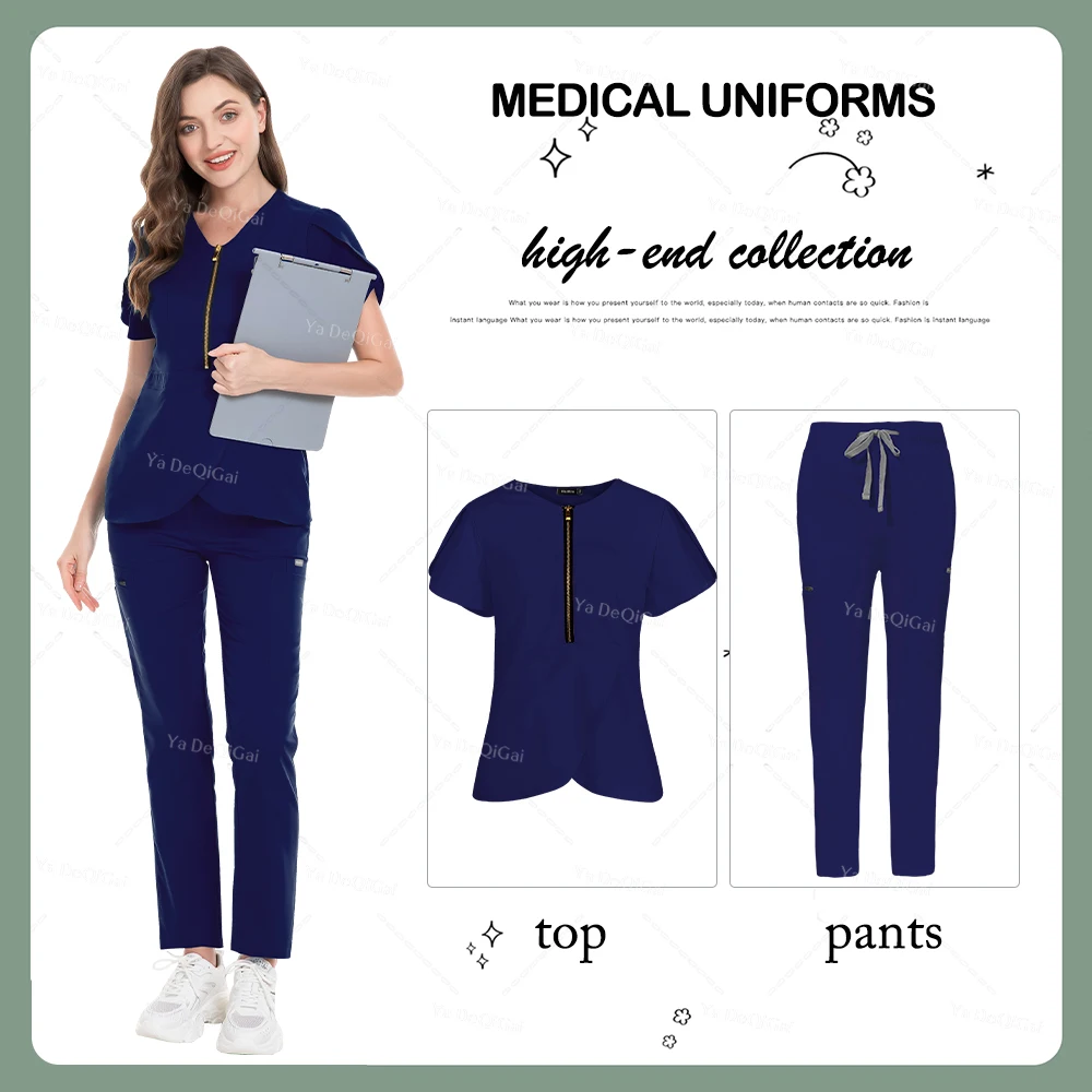 Beauty Salon Spa Work Clothes Blouse+Straight Pants Hospital Scrub Set Nurse Accessories Medical Suits For Women Clinic Workwear
Beauty Salon Spa Work Clothes Blouse+Straight Pants Hospital Scrub Set Nurse Accessories Medical Suits For Women Clinic Workwear