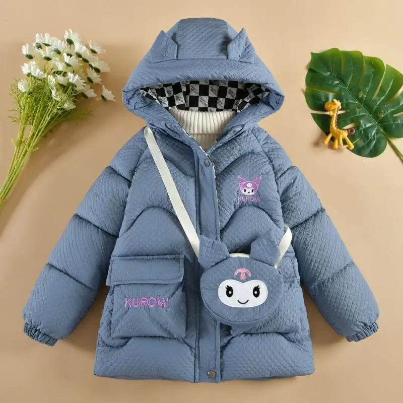 Пуховик Sanrio с рисунком Куроми, детское пальто с капюшоном средней длины, утепленные зимние пальто принцессы для девочек, верхняя одежда для детей
Пуховик Sanrio с рисунком Куроми, детское пальто с капюшоном средней длины, утепленные зимние пальто принцессы для девочек, верхняя одежда для детей