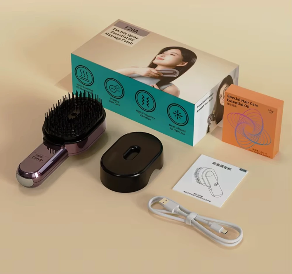 Scalp Massager Hair Comb Electric Spray Essential Oil Massage Comb Red light Scalp Care massager
Scalp Massager Hair Comb Electric Spray Essential Oil Massage Comb Red light Scalp Care massager