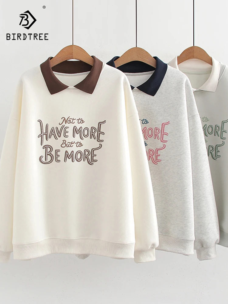 New 2025 Autumn Cotton Women Pullover Sweatshirt, Polo Color Long Sleeve Letter Print, Mori Girl Preppy Style Loose Top C5O761CC
New 2025 Autumn Cotton Women Pullover Sweatshirt, Polo Color Long Sleeve Letter Print, Mori Girl Preppy Style Loose Top C5O761CC