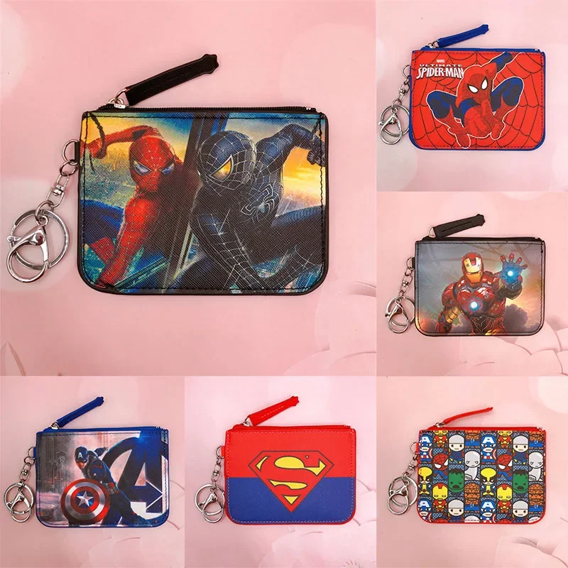 Marvel Spiderman Hulk Anime Coin Purse Student Card Bag Iron Man Coin Wallet Boys Girls Card Holders with Keychains Kids Gifts
Marvel Spiderman Hulk Anime Coin Purse Student Card Bag Iron Man Coin Wallet Boys Girls Card Holders with Keychains Kids Gifts
