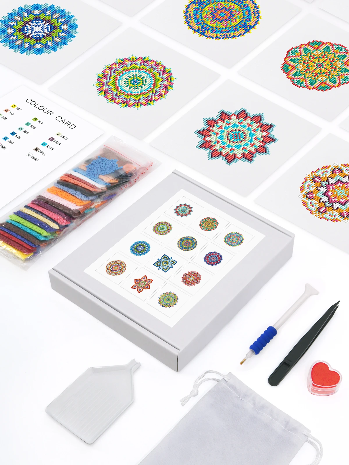12pc Mandala Diy Mini Diamond Embroidery Symmetrical geometric figures 5D Diamond Painting Simple Home Decor Gift
12pc Mandala Diy Mini Diamond Embroidery Symmetrical geometric figures 5D Diamond Painting Simple Home Decor Gift