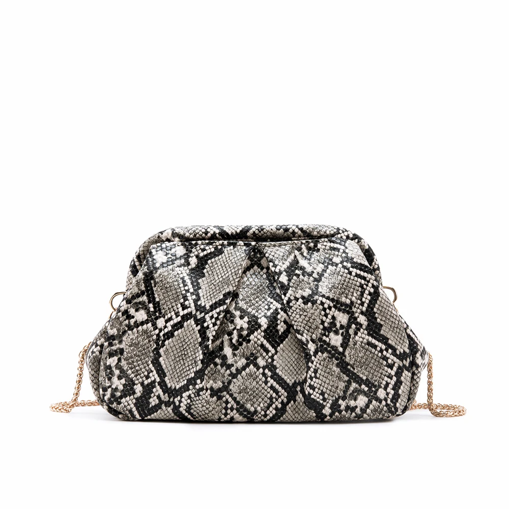 NEW Snake Pattern Women Bag Ruched Serpentine Shoulder Bags for Women Clutch Cloud Dumpling Bag Pouch Handbags Chains Sling Bags
NEW Snake Pattern Women Bag Ruched Serpentine Shoulder Bags for Women Clutch Cloud Dumpling Bag Pouch Handbags Chains Sling Bags