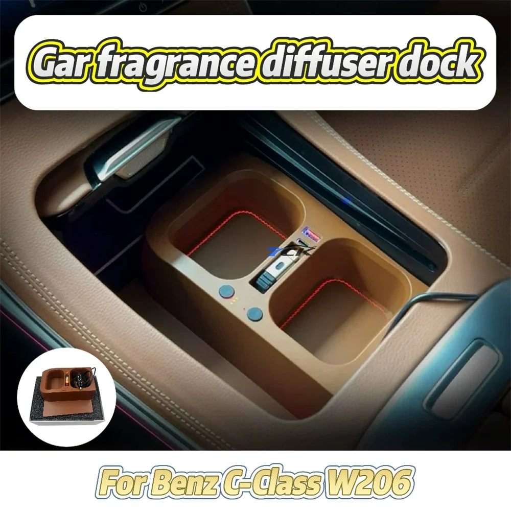 Car Cup Holder Automobile Aromatherapy Expansion Dock Fast charging Storage Atmosphere lights For Benz C-Class W206
Car Cup Holder Automobile Aromatherapy Expansion Dock Fast charging Storage Atmosphere lights For Benz C-Class W206