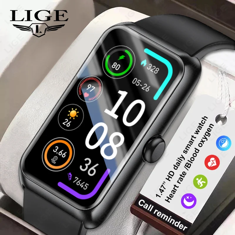Умные часы LIGE с Bluetooth, спортивный браслет с функцией подсчета шагов, фитнес-трекер, напоминание о звонках, измерение частоты сердечных сокращений, уровня кислорода в крови, мониторинг сна, для мужчин и женщин
Умные часы LIGE с Bluetooth, спортивный браслет с функцией подсчета шагов, фитнес-трекер, напоминание о звонках, измерение частоты сердечных сокращений, уровня кислорода в крови, мониторинг сна, для мужчин и женщин