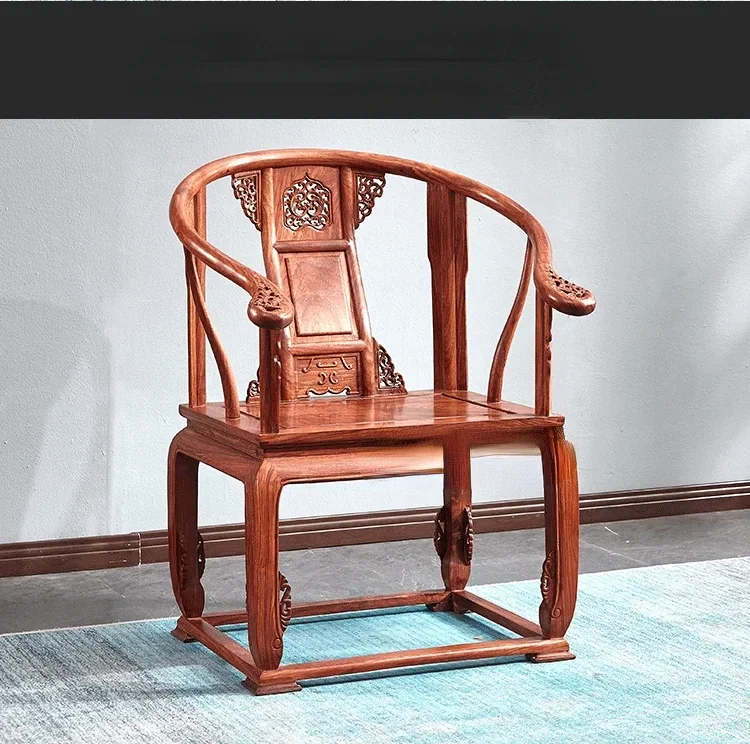 Rosewood Rosewood Rosewood round-Backed Armchair Three-Piece Set Chinese Ming-Qing Period Armchair Palace Chair Solid Wood
Rosewood Rosewood Rosewood round-Backed Armchair Three-Piece Set Chinese Ming-Qing Period Armchair Palace Chair Solid Wood