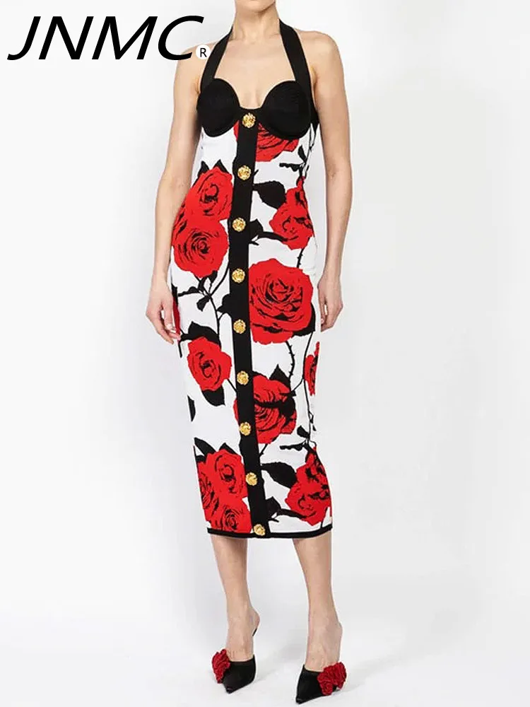 JNMC Simple Casual Sleeveless Embroidered Slim Knit Hanging Neck Dress Vest Skirt For Women 2024 Spring Summer New Collection
JNMC Simple Casual Sleeveless Embroidered Slim Knit Hanging Neck Dress Vest Skirt For Women 2024 Spring Summer New Collection