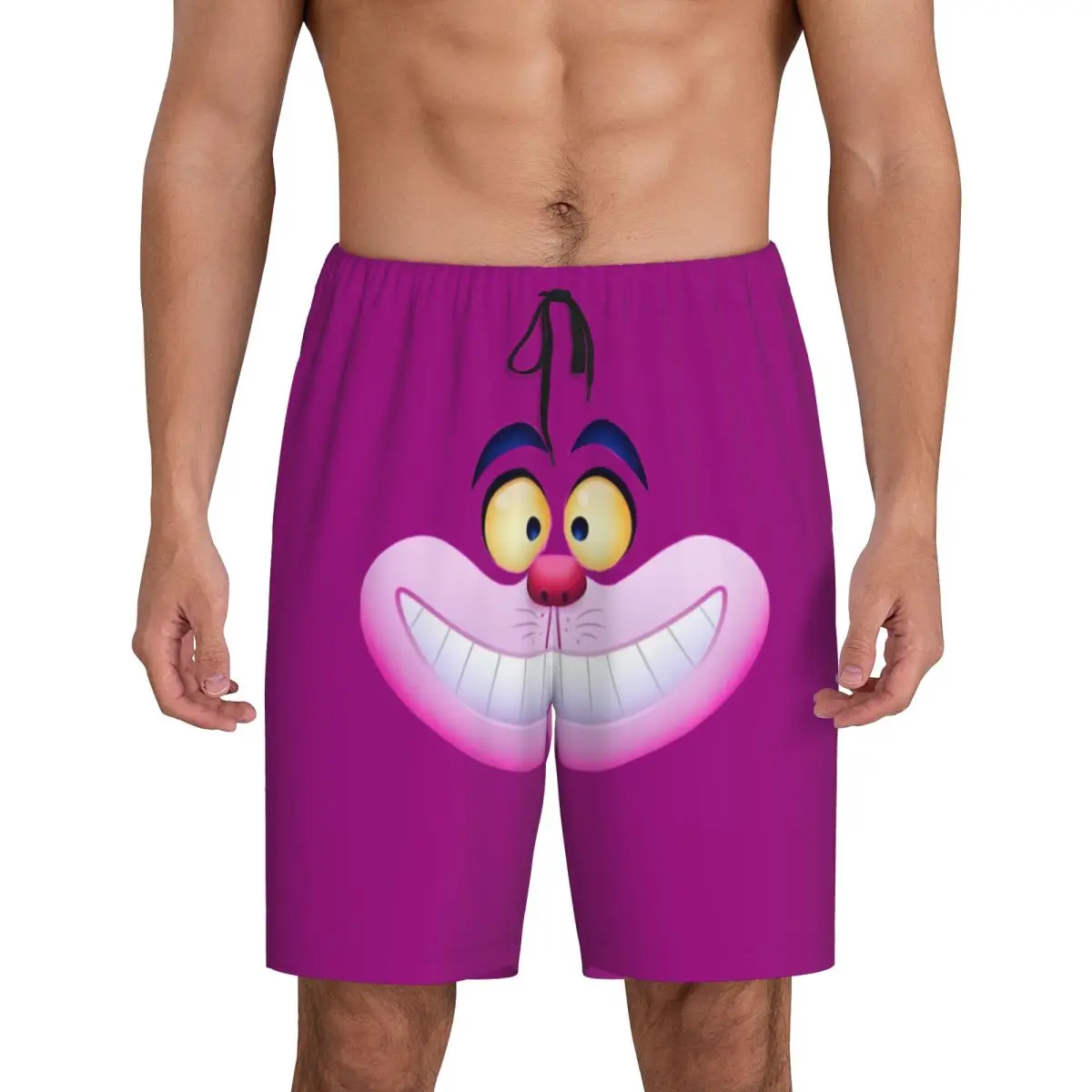 Пижамные шорты с улыбающимся чеширским котом на заказ, мужская одежда для сна с эластичным поясом, короткие пижамы с карманами в стиле аниме для сна
Пижамные шорты с улыбающимся чеширским котом на заказ, мужская одежда для сна с эластичным поясом, короткие пижамы с карманами в стиле аниме для сна