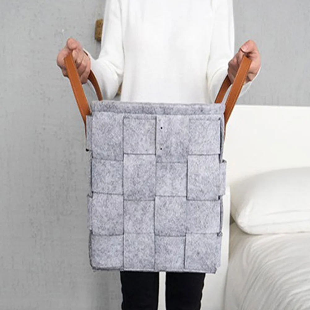 Foldable Laundry Hamper Bin Large Capacity Storage Basket For Nursery Bedroom Dorm Handmade Felt Laundry Basket
Foldable Laundry Hamper Bin Large Capacity Storage Basket For Nursery Bedroom Dorm Handmade Felt Laundry Basket