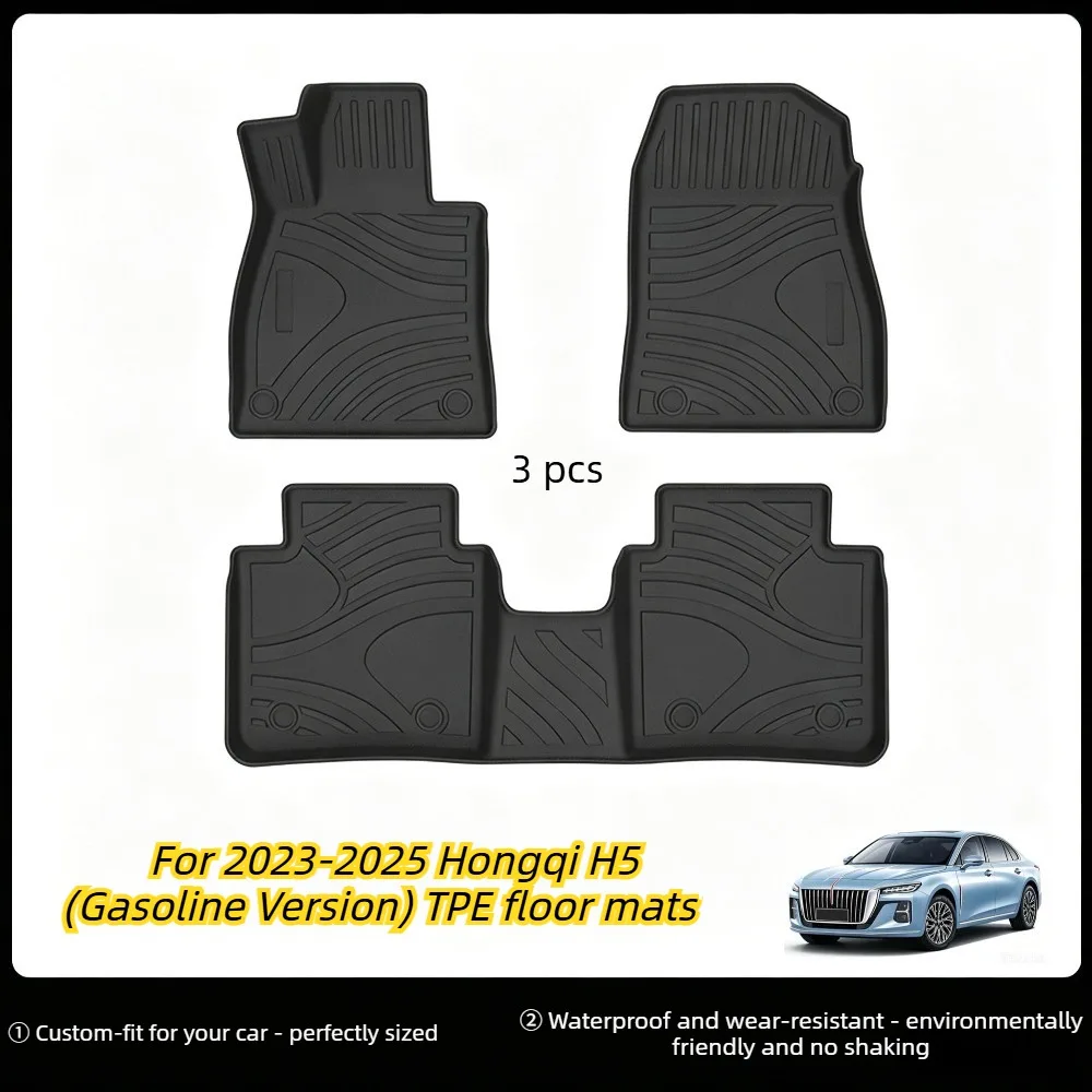 For 2023-2025 Hongqi H5 (GAS) TPE rubber interior protective floor mats, waterproof, wear-resistant, and odorless.
For 2023-2025 Hongqi H5 (GAS) TPE rubber interior protective floor mats, waterproof, wear-resistant, and odorless.