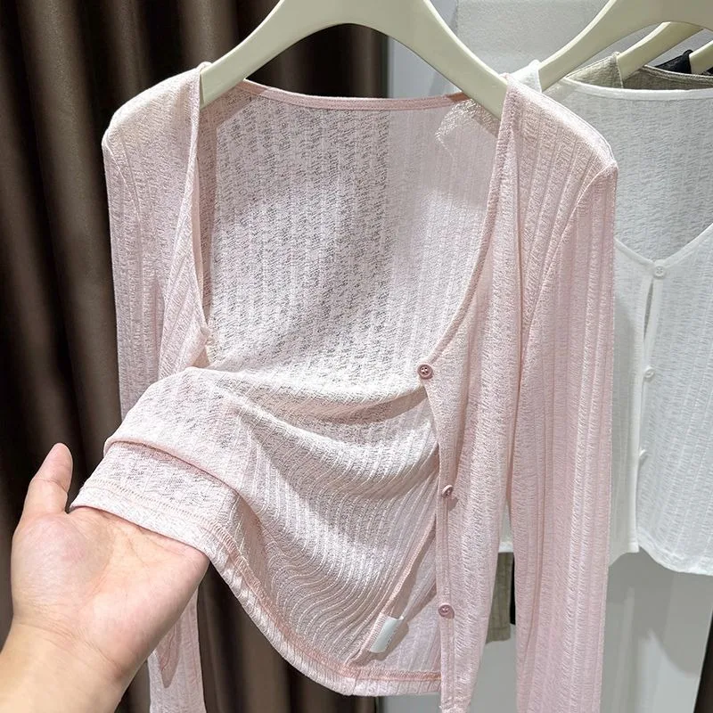 Sheer Cardigan Women V Neck Hollow Out Mesh Summer Lightweight Beach Cover Up Shrug Casual Elegant Y2K Streetwear Cardigan Women
Sheer Cardigan Women V Neck Hollow Out Mesh Summer Lightweight Beach Cover Up Shrug Casual Elegant Y2K Streetwear Cardigan Women