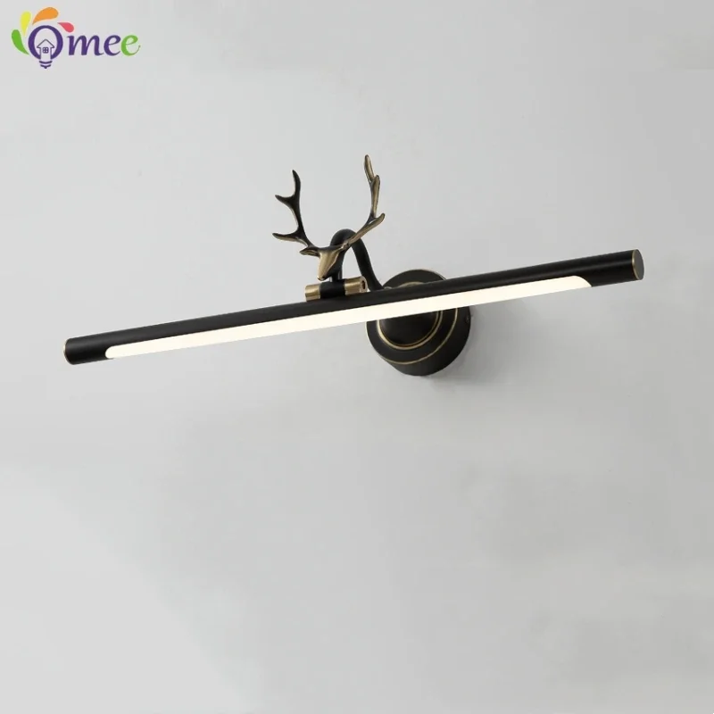 Wall Lamp Black Modern LED Bathroom Cabinet Mirror Light Gold Lay Vanity Lights Blaker Wall Lamp 43CM Bathroom Lamps Antlers
Wall Lamp Black Modern LED Bathroom Cabinet Mirror Light Gold Lay Vanity Lights Blaker Wall Lamp 43CM Bathroom Lamps Antlers