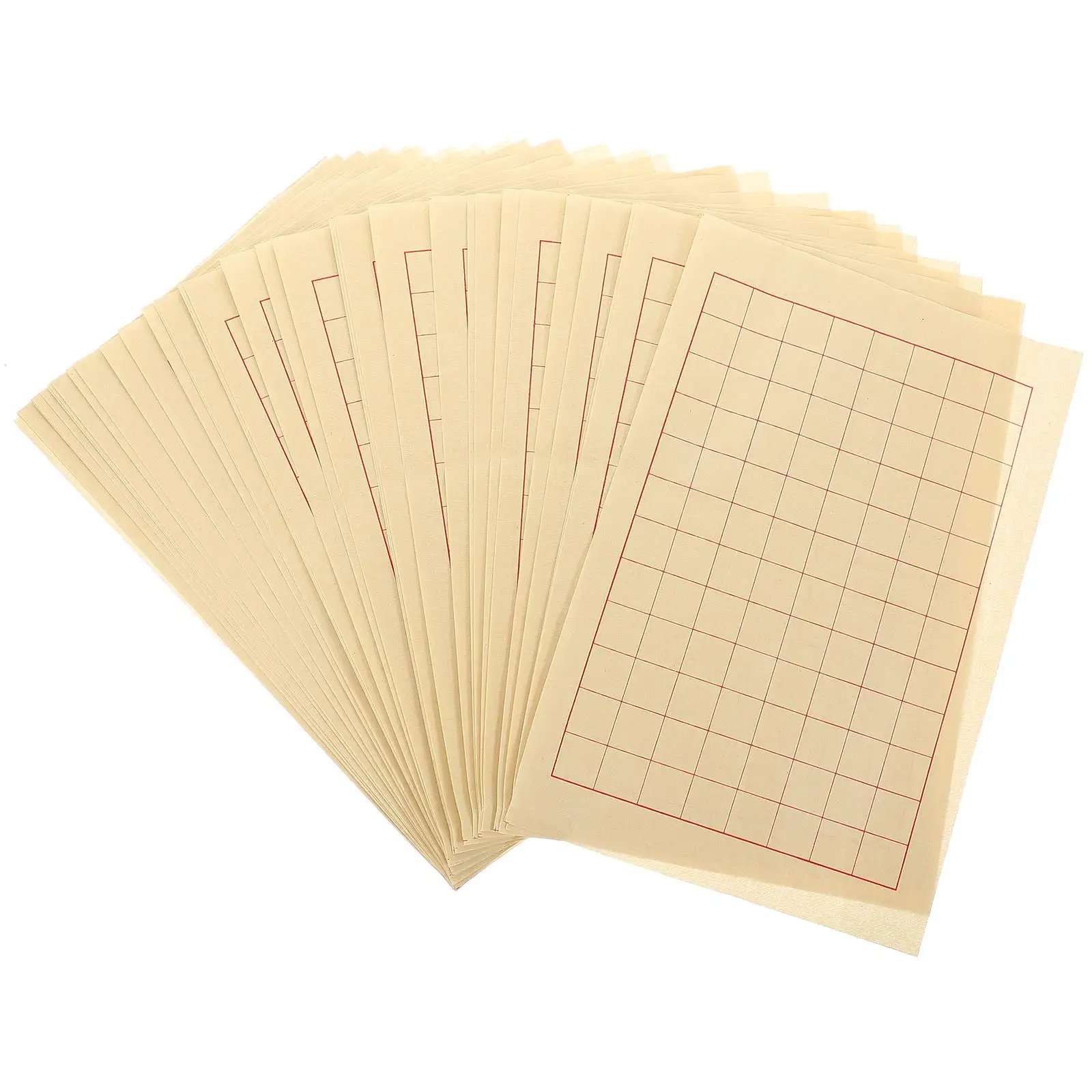 40 Sheets Thickened Rice Paper 2cm Grid Ancient Color Calligraphy Practice Writing Supplies Students Stationery
40 Sheets Thickened Rice Paper 2cm Grid Ancient Color Calligraphy Practice Writing Supplies Students Stationery