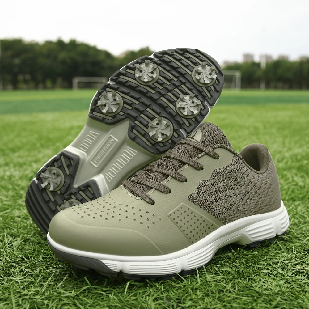 Professional Spiked Men Golf Shoes Waterproof Microfiber Anti-collision Toe Outdoor Competition Sports Sneakers size 39-48
Professional Spiked Men Golf Shoes Waterproof Microfiber Anti-collision Toe Outdoor Competition Sports Sneakers size 39-48
