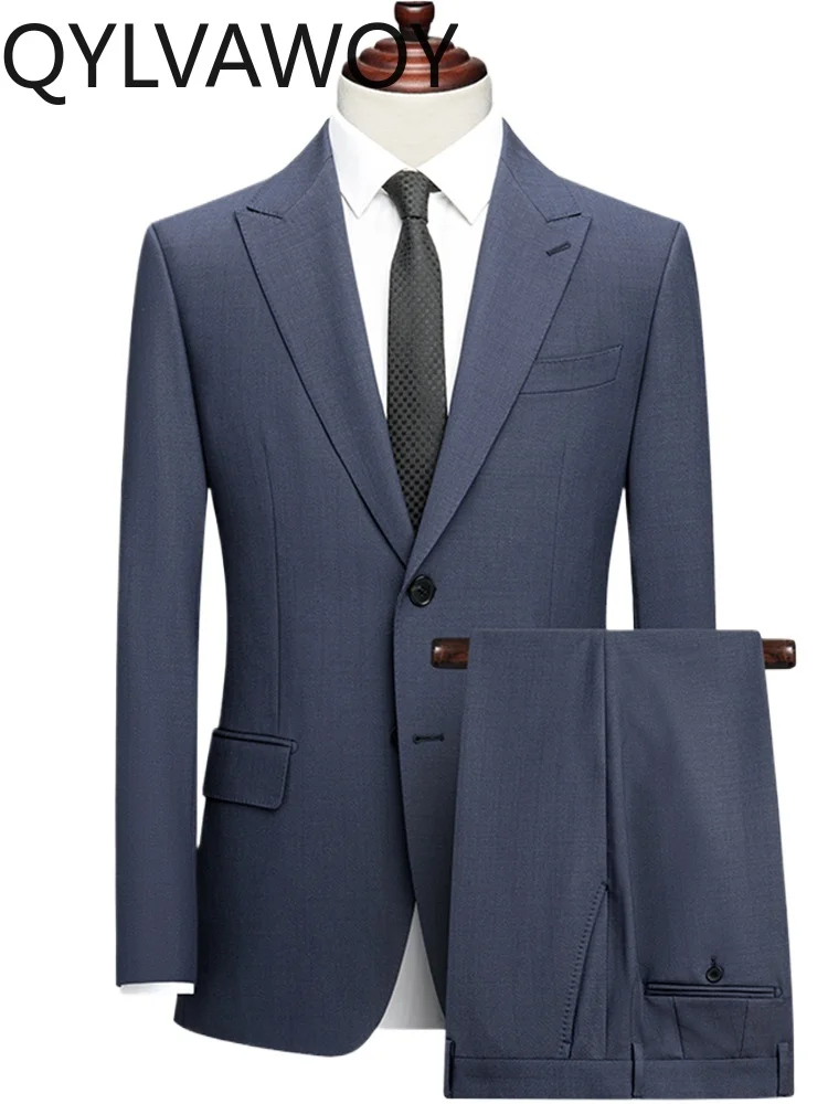 QYLVAWOY 50% WOL мужской шерстяной костюм среднего возраста, деловой деловой профессиональный свадебный костюм, комплект костюма для папы terno masculino LJ2052
QYLVAWOY 50% WOL мужской шерстяной костюм среднего возраста, деловой деловой профессиональный свадебный костюм, комплект костюма для папы terno masculino LJ2052