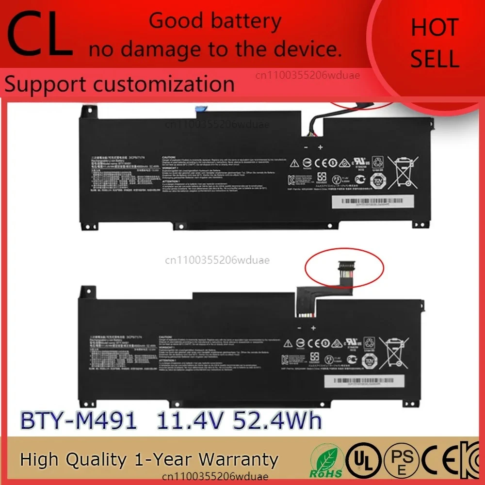 Brand New Original BTY-M491 11.4V 52.4Wh Laptop Battery for MSI Modern 15 A10M A11M Stealth 15M A11M Summit B15 etc.
Brand New Original BTY-M491 11.4V 52.4Wh Laptop Battery for MSI Modern 15 A10M A11M Stealth 15M A11M Summit B15 etc.