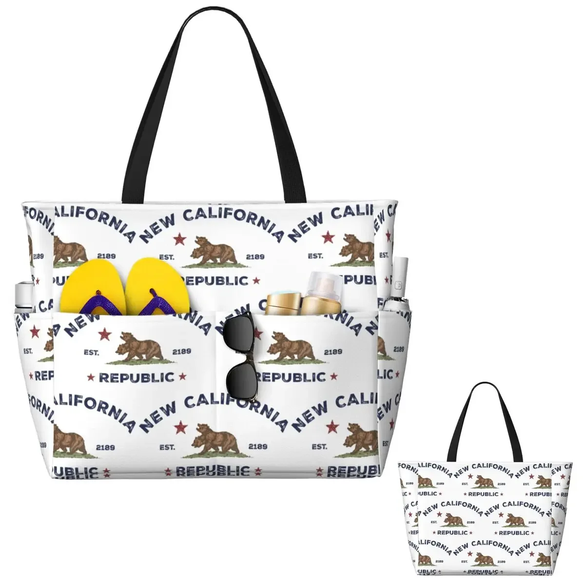 New California Republic NCR Beach Tote Bag Sport Gym Yoga Duffle Large Tote Bag Women Travel Bag Fitness bag
New California Republic NCR Beach Tote Bag Sport Gym Yoga Duffle Large Tote Bag Women Travel Bag Fitness bag