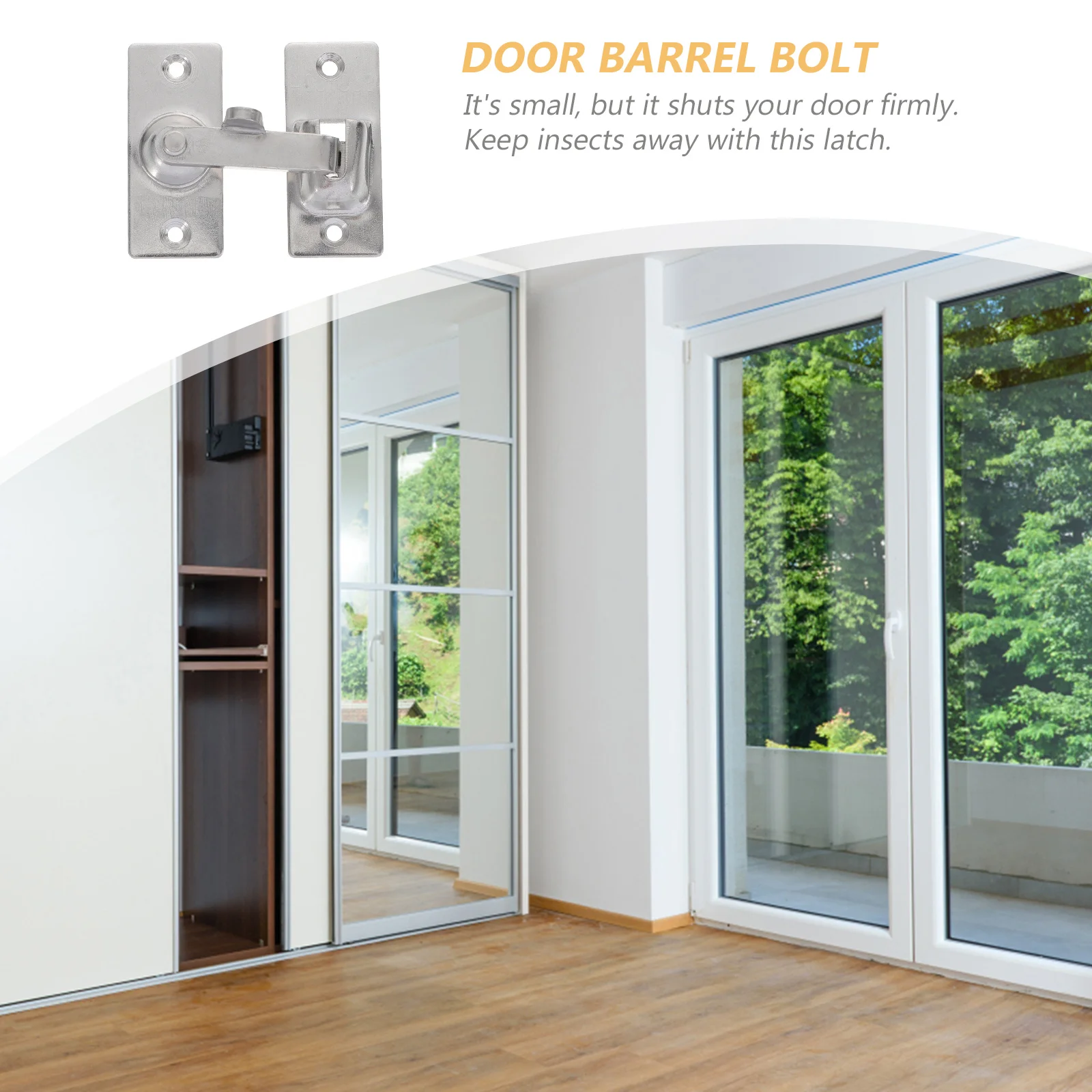 Security Latch Lock 1Set Stainless Steel Door Bolt Easy to Install for Cabinets Refrigerators Kennels Sheds Door Barrel Bolt
Security Latch Lock 1Set Stainless Steel Door Bolt Easy to Install for Cabinets Refrigerators Kennels Sheds Door Barrel Bolt