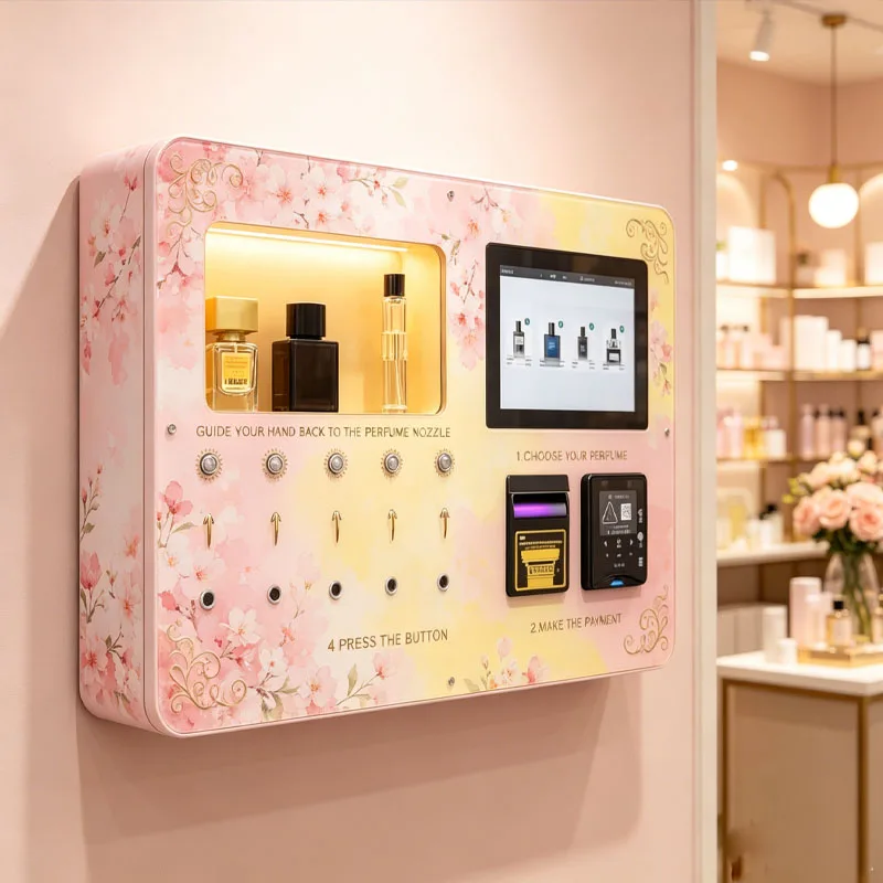 Perfume Experience Kiosk Wall Mounted Fragrance Tester System with Smart Retail Features Wholesale Customized
Perfume Experience Kiosk Wall Mounted Fragrance Tester System with Smart Retail Features Wholesale Customized