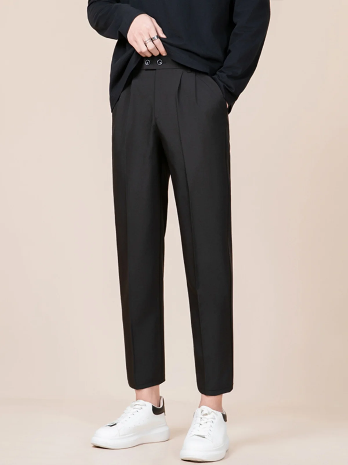 Trendy Straight Leg Suit Pants for Men Casual Spring Faion Light Maturi Sle Nine-Tenths Length No Brand Registered Trad...
Trendy Straight Leg Suit Pants for Men Casual Spring Faion Light Maturi Sle Nine-Tenths Length No Brand Registered Trad...