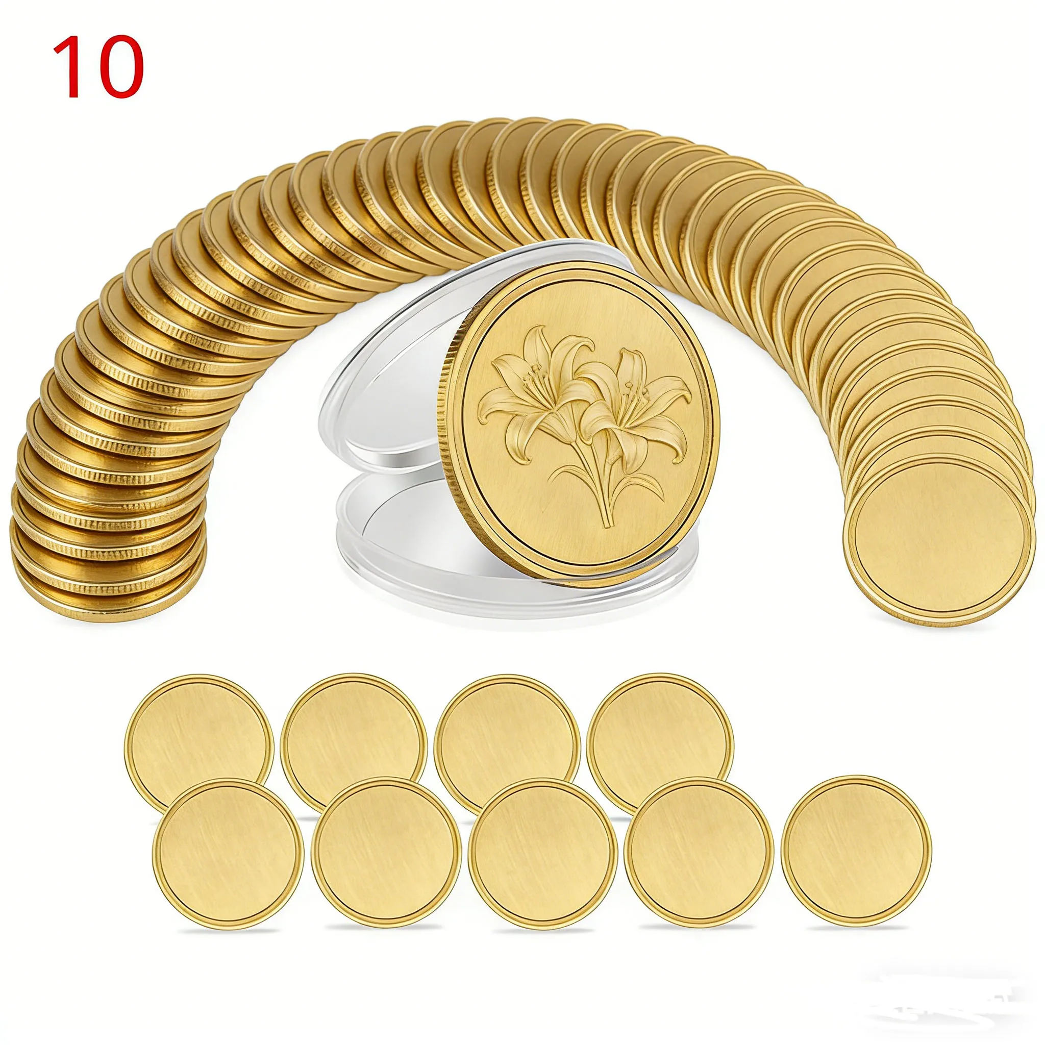3YJBZ~10PCS Laser Engraving Blanks Brass Coin Blanks Metal Engraving Blank Coins 40mm with Acrylic Protection Box
3YJBZ~10PCS Laser Engraving Blanks Brass Coin Blanks Metal Engraving Blank Coins 40mm with Acrylic Protection Box