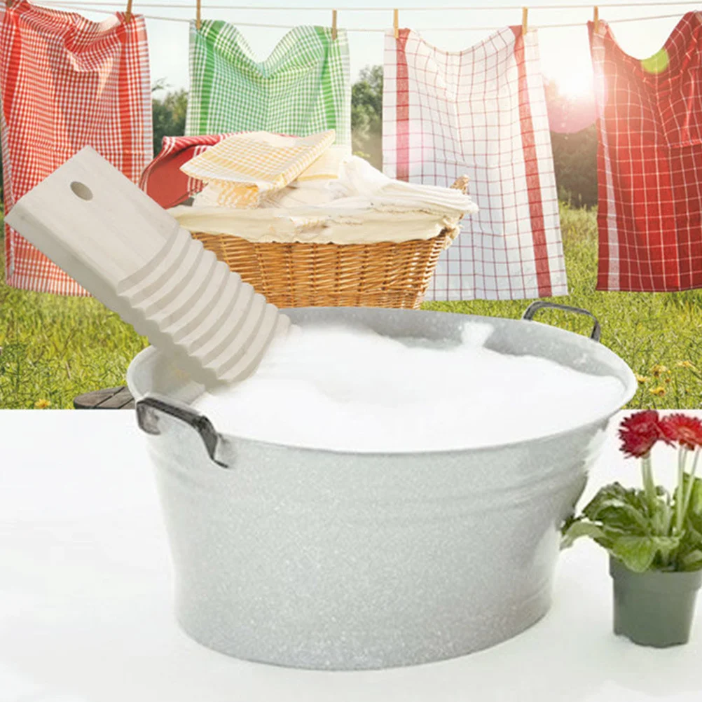 1Pcs Wooden Washing Board Double-Sided Corrugated Natural Solid Wood Handheld Washboard for Clothes Cleaning Wear-Resistant
1Pcs Wooden Washing Board Double-Sided Corrugated Natural Solid Wood Handheld Washboard for Clothes Cleaning Wear-Resistant