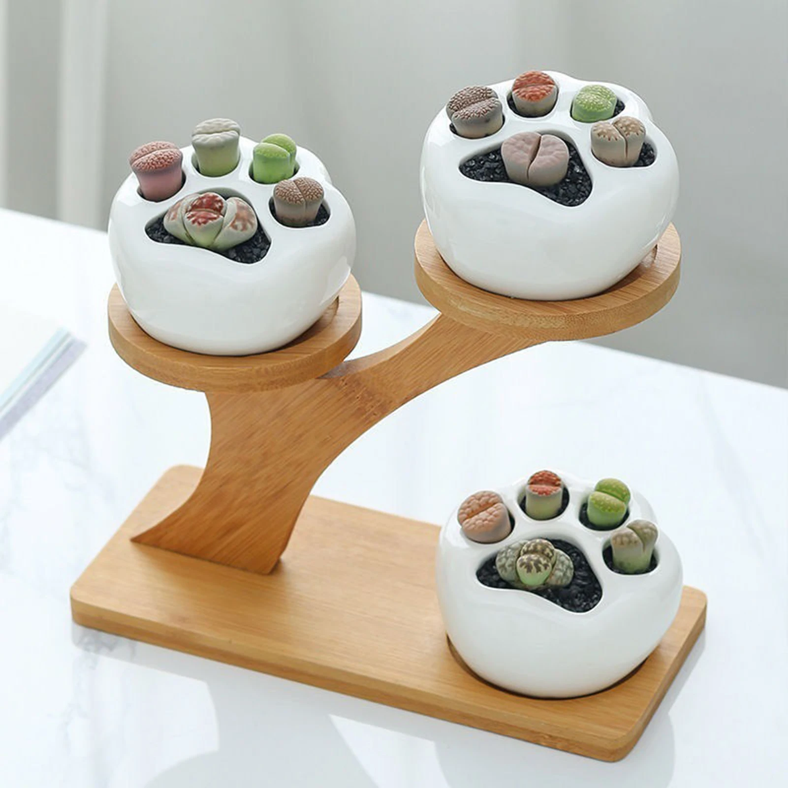 Bamboo Succulents Plant Stand Space Saving Design Fleshy Window Platform for Balcony Living Room
Bamboo Succulents Plant Stand Space Saving Design Fleshy Window Platform for Balcony Living Room