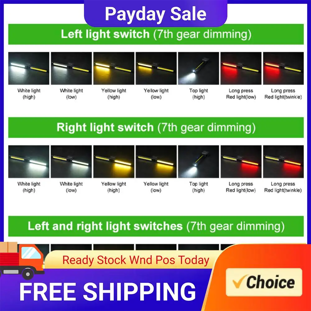 Gym Lamp for Posing Magnetic LED Flashlight with Hanging Hook Work Light USB Rechargeable for Car Repair Home Garage Emergency
Gym Lamp for Posing Magnetic LED Flashlight with Hanging Hook Work Light USB Rechargeable for Car Repair Home Garage Emergency