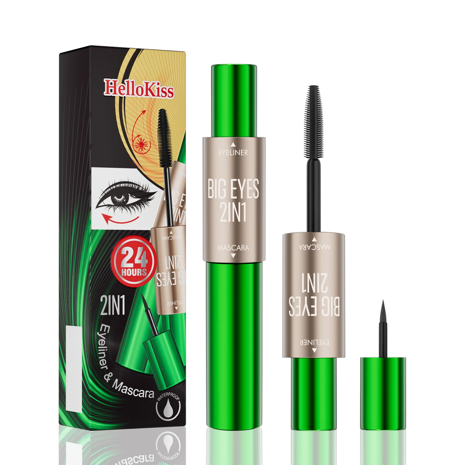 Fashion Mascara Double-sided Design Eyeliner Natural Slender Curly Eyelash Waterproof Lasting 24h Non Fading Professional Makeup
Fashion Mascara Double-sided Design Eyeliner Natural Slender Curly Eyelash Waterproof Lasting 24h Non Fading Professional Makeup