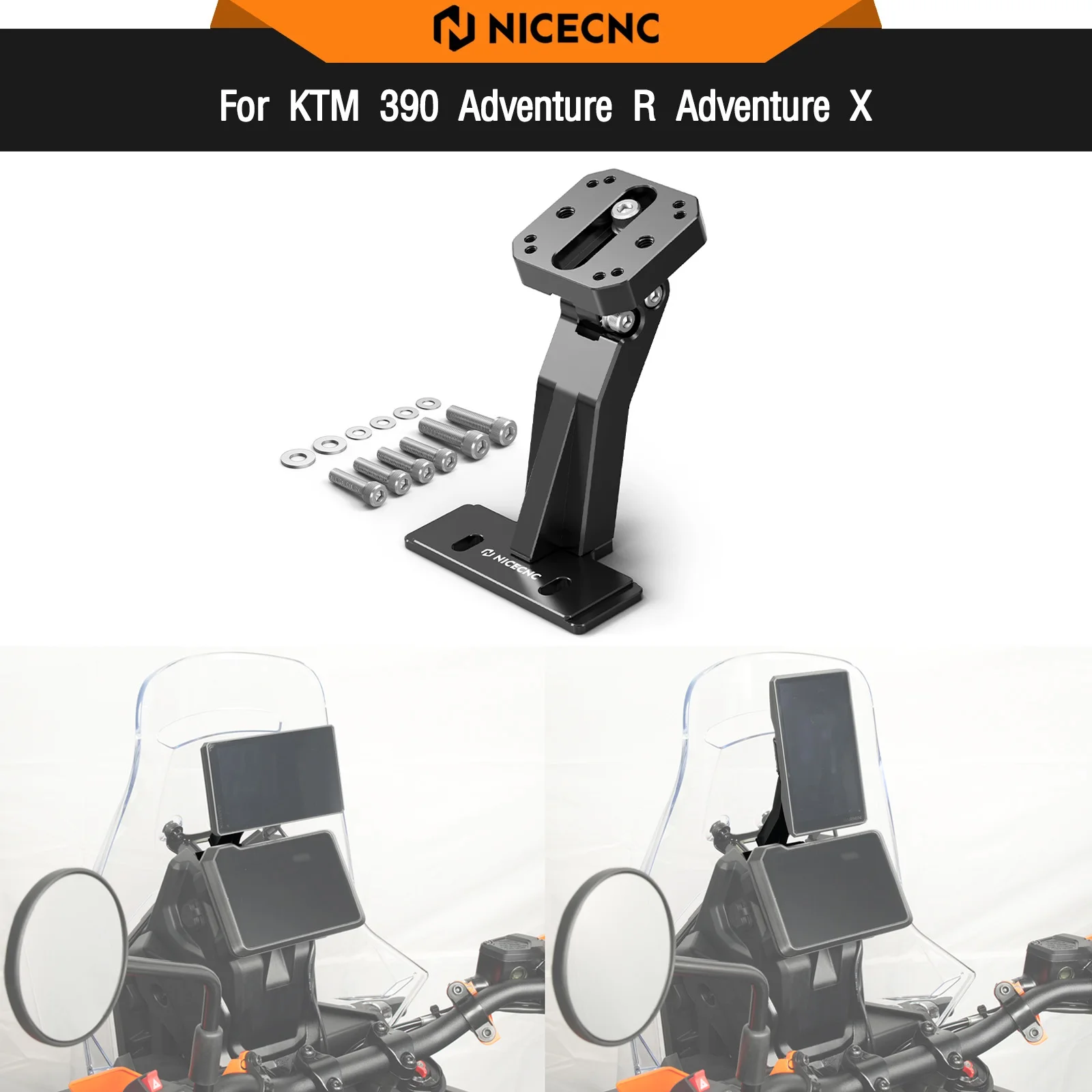 For KTM 390 Adventure R Adventure X 2025-2026 Adjustable Navigation GPS Device Mount Bracket Phone Holder 390 Adventure 390 ADV
For KTM 390 Adventure R Adventure X 2025-2026 Adjustable Navigation GPS Device Mount Bracket Phone Holder 390 Adventure 390 ADV