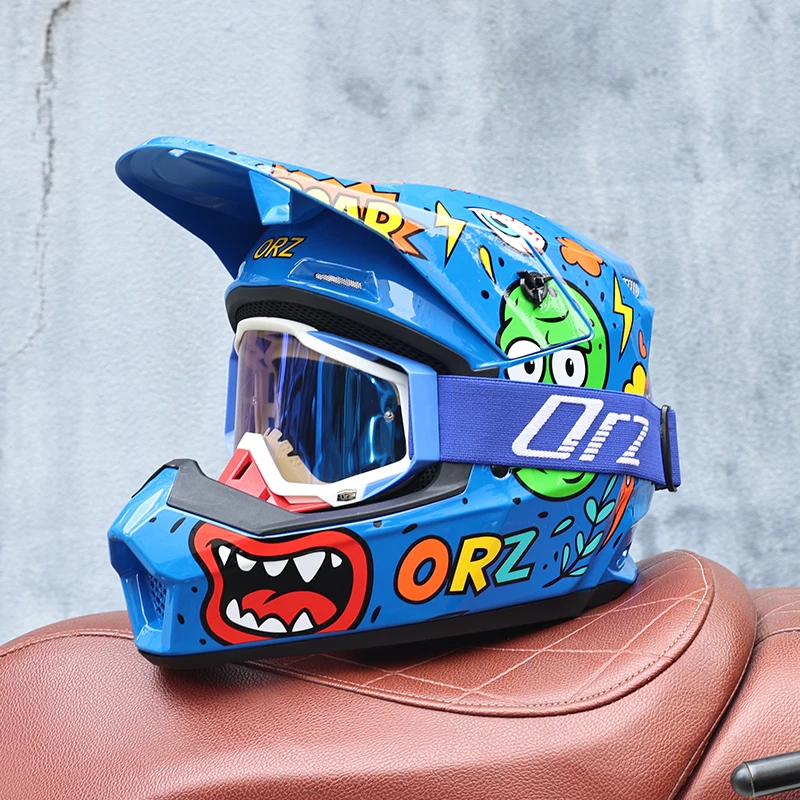 ORZ-Off road motorcycle helmet men's and women's full helmet rally high race mountain bike riding speed drop all year round
ORZ-Off road motorcycle helmet men's and women's full helmet rally high race mountain bike riding speed drop all year round