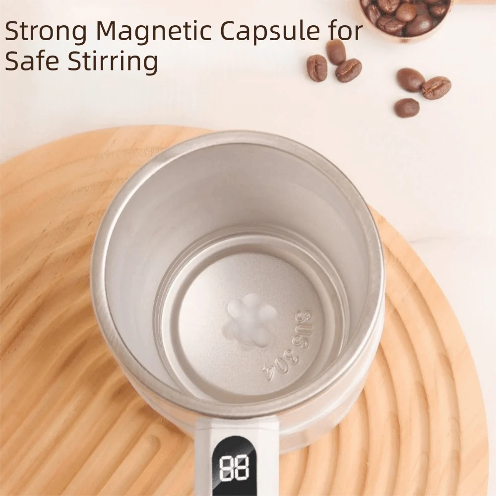 380ML Self Stirring Coffee Mug Temperature Display Insulation Automatic Mixer Cup Waterproof Rechargeable Electric Coffee Mug
380ML Self Stirring Coffee Mug Temperature Display Insulation Automatic Mixer Cup Waterproof Rechargeable Electric Coffee Mug