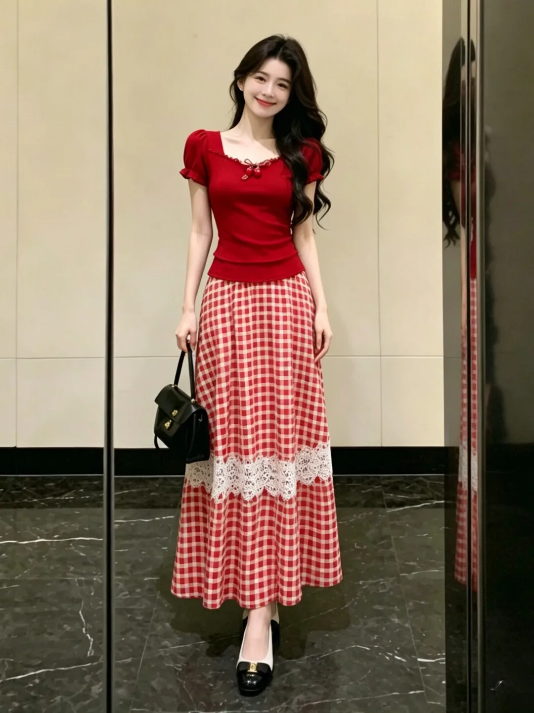 Retro Unique Stylish Two-Piece Set Top And Halter Skirt Comfortable Short Sleeve T-Shirt And Long Midi Skirt Outfit for Summer
Retro Unique Stylish Two-Piece Set Top And Halter Skirt Comfortable Short Sleeve T-Shirt And Long Midi Skirt Outfit for Summer