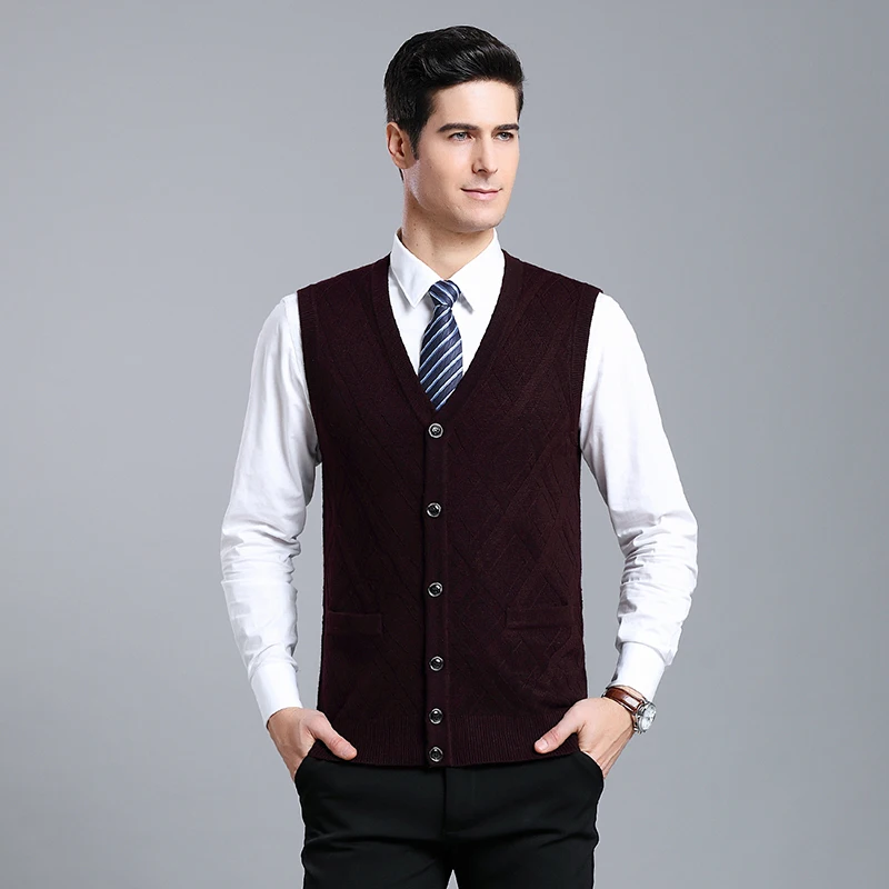 Men Wool Knitwear Sweater Vest Spring & Autumn Knit Sleeveless Sweater Coat Male Casual Plaid Knitting Clothing Vest
Men Wool Knitwear Sweater Vest Spring & Autumn Knit Sleeveless Sweater Coat Male Casual Plaid Knitting Clothing Vest